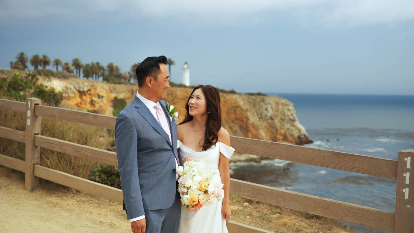 John and Annie on the coastal bluffs at Point Vicente